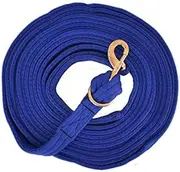 Showman Flat Cushion Lunge Line w/Removable Brass Snap (Royal Blue)