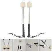 2 Pcs Drum Mallet Stick Timpani Mallets Sticks Felt Head Drum Mallets