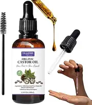 100ML Organic Castor Oil | Organic Castor Oil,Pure Cold Pressed Castor Oil |Castor Oil for Hair Growth, Eyebrows, Eyelashes and Dry Skin | Castor Oil Organic Australia