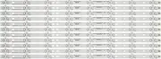 NIBOTT 11PCS 8 LEDs 585mm LED Backlight Strip Fit for Hisense LED55EC520UA 55-HD550DU-B21-11X8-3030c-v0 1150644 TH-55DX400C