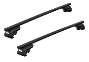 Thule Roof Bars Raised Rail Evo Squarebar Evo Black for Ssangyong Musso SUV