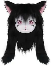 SMILETERNIT Animal Head Cat Fursuit Cut Mask Halloween Masquerade Cosplay Costume Props