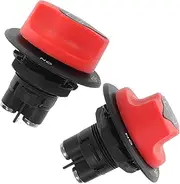SWOOMEY Set of 2 Battery Disconnect Switches Waterproof for Harsh Conditions Mini On-Off Kill Switch for Cars Boats Motorcycles