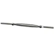 Stainless Steel 1/2" Thread Swage Stud & Stud Pipe Turnbuckle 1/4" Cable