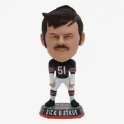 Dick Butkus Chicago Bears Field Stripe Home Jersey Bighead Bobblehead NFL