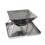 Outdoor Foldable Charcoal Compact BBQ Grill Set
