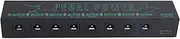 Guitar Pedal Power Supply 8 Isolated Outputs 9V Aluminium Alloy Effect Pedal Board Power Supply, Small and Lightweight, Multifunctional for, Powering & Charging Devices