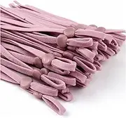 Small Elastic Rope 50/1000pcs Adjustable Mask Sewing Elastic Band Cord with Buckle Stretchy Mask Earloop Lanyard Earmuff Rope DIY Making Supplies Elastic Rope for Fitness (Color : Light Purple, Size