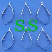 Six Pieces McPherson Vannas Micro Scissors