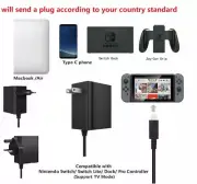 AC Adapter Power Supply Wall Charger For Nintendo Switch Dock & Pro Controller