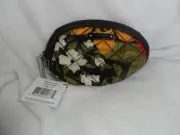 Vera Bradley small puffy cosmetic in retired Bittersweet pattern NWT