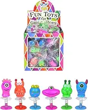 HENBRANDT 6x Monster Jump Ups Party Bag Loot Fillers/Classroom Rewards/Lucky Dip Prizes/Party Favours / Pop Up Monsters