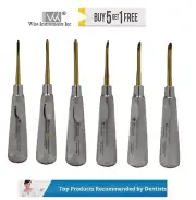 Wise Periotome Lux-tome Elevator Pack of 6, Titanium Nitride Points (Sharp Edge