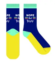 Frankly Funny Novelty Socks One Size Fits Most - Nope Not Today, EJF