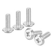 M3x10mm Flat Round Head Phillips Head Screw, 20Pcs Phillips Drive Machine Screw