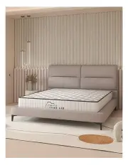 [Spine-Lab] Double Medium Firm Foam Bonnell Spring Mattress in White