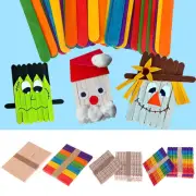 Wooden Multi-Purpose Popsicle Sticks Craft ICES Ice Cream Wax Waxing Tongue