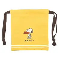 在飛比找蝦皮商城優惠-Kamio Snoopy 抽繩束口袋 收納袋 史努比 復古的
