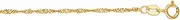 [JewelryWeb] 10k Yellow Gold 1.5mm Sparkle Cut Singapore Chain With Spring-Ring Clasp Necklace 51 Centimeters Chain-Necklace for Women and Men