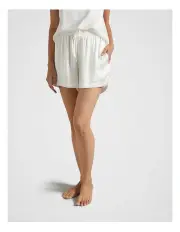 [Fine Day] Pure Silk Shorts in Cream