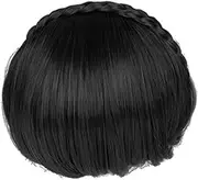 Banged Braided Wig Invisible Natural Insta H Bangs Headband Braid Elega Hairs le for Women