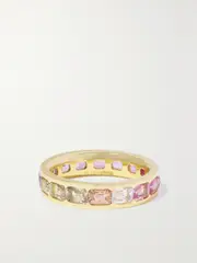 [Octavia Elizabeth] Octavia Elizabeth - Alice 18-karat Recycled-gold Sapphire Eternity Ring - 6 6 Gold