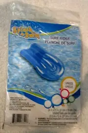 24" Splash-N-Swim Sky Blue Inflatable Surf Rider Float Raft- Brand New!