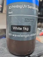 WHITE - Anycubic 405nm UV Sensitive Standard Resin V2 for LCD 3D Printer