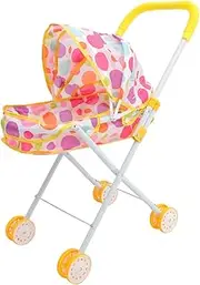 Doll Stroller for Lightweight Pretend Play Stroller Model Compact Design for Easy Storage Present for Creative Imagination and Parent Interaction