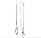 NEW AUTHENTIC GIANI BERNINI CORKSCREW THREADER EARRINGS IN STERLING SILVER