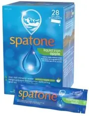 SPATONE Liquid Iron Supplement Apple Sachets 25ml x 28 Pack
