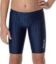 [Flow Swim Gear] Accelerate Swim Jammers - Size 21 to 32 Swimming Jammer Shorts for Boys in Black, Navy, and Blue