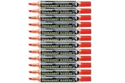 Pentel Maxiflo Permanent Marker Bullet Point Red Box of 12