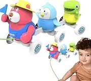 Pull Toy | Pull String Toys for Baby with Music | with Animal Design Developmental Crawling Game Beginner Walker for Girl Boy Birthday