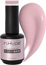 N.HYPE Elastic Rubber Base Coat. UV/LED Curable. Correcting Coating with Enhanced Adhesion. Soak OffÉ (Almond)