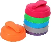 MAGICLULU Dog Food Can Lids 6 Silicone Sealing Covers for Canned Food Reusable Beverage Lids Wine Beer Can Saver