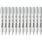 Sharpie Paint Marker Oil Based Medium 1.5mm White Pack 12