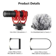 Saramonic Vmic Mini II Shotgun Condenser Microphone for iPhone Camera Camcorder