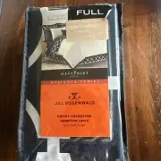 JILL ROSENWALD COPLEY COLLECTION NAVY HAMPTON LINKS FULL BED SKIRT NiP