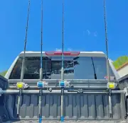 Dev Fishing RB 100 Truck Bed Aluminum Adjustable Rod Rack Pole Holder x4