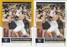 Nathan Peterman BUFFALO BILLS PITT 2017 SCORE GOLD parallel & Base #351 RC