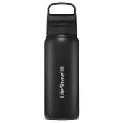 LifeStraw Go 2.0 - 700ml Stainless Steel Water Filter Bottle - Black
