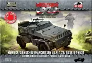 1/72 WWII SdKfz 247 Ausf B German Armored Car w/MG34 Gun