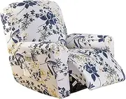 HAOYONG Recliner Slipcovers Stretch Lazyboy Recliner Cover 4 Pieces Covers for Recliners 1 Seat Recliner Couch Covers with Side Pocket Furniture Protector for Living Room