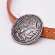10PC Silver Indian Head Buffalo Nickel Western Saddles Leathercraft Belt Conchos