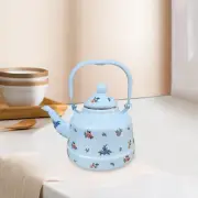 Enamel Tea Kettle Floral Decorative Teapot Water Kettle