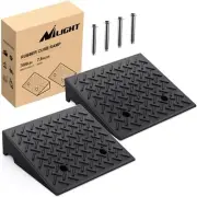 Nilight Rubber Curb Ramps 7.5Inches Rise Height Heavy Duty Rubber Threshold Ramp