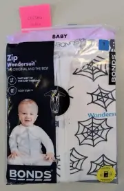 RARE Bonds - Halloween Spider Webs - Baby Wondersuit - Brand NEW CHEAP - Size 3