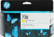 HP 738 130ml Yellow DesignJet Ink Cartridge [498N7A]
