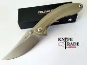 Ruike P155-W Folding Pocket Knife G10 Handle Thumb Up Lock Sandvik 14C28N Blade